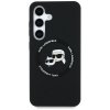 KARL LAGERFELD futerał do SAMSUNG S25 KLHMS25SSKCHTCK (Magnetic Silicone Double Heads) czarny